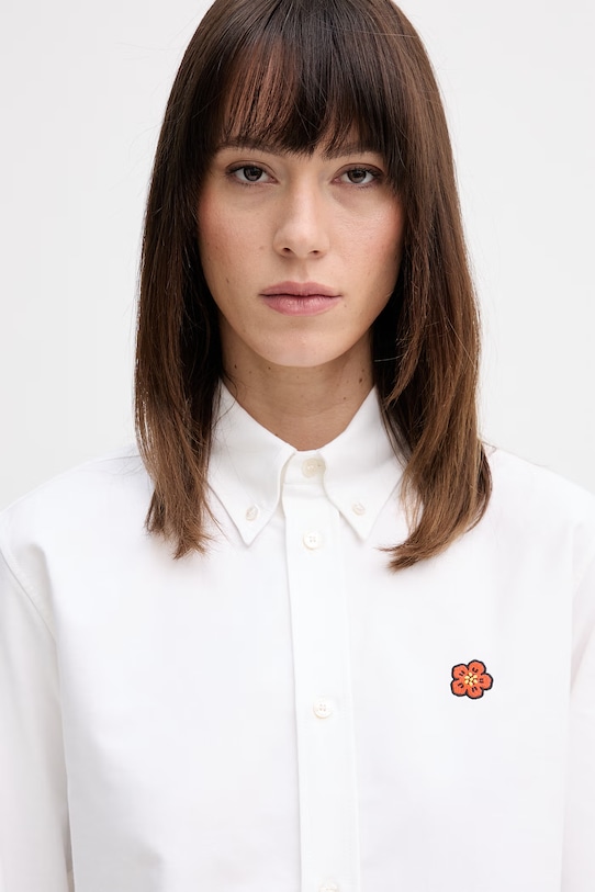 Bavlnená košeľa Kenzo biela FG52CH2859LO