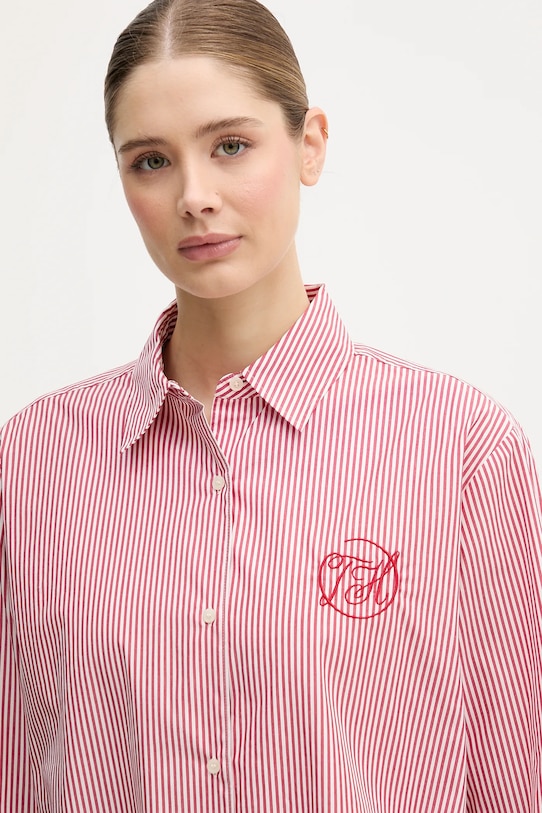 Tommy Hilfiger koszula bawełniana czerwony WW0WW48190