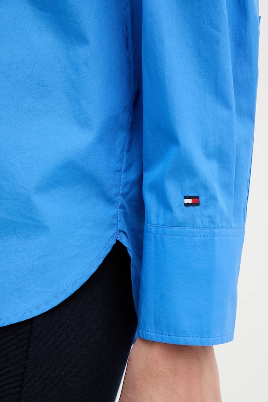 Tommy Hilfiger koszula bawełniana WW0WW48190 niebieski