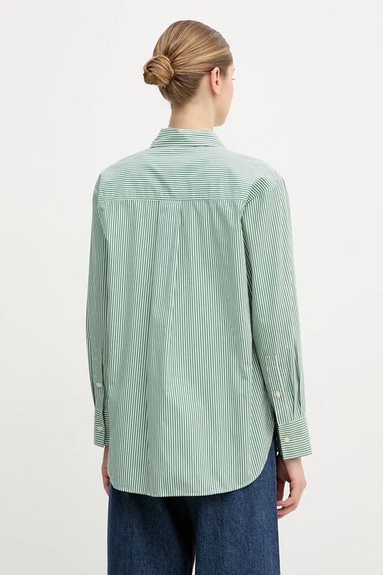 Odzież Tommy Hilfiger koszula bawełniana WW0WW48190 zielony