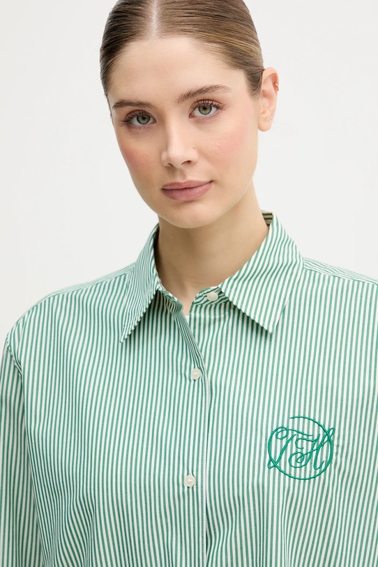 Tommy Hilfiger koszula bawełniana zielony WW0WW48190