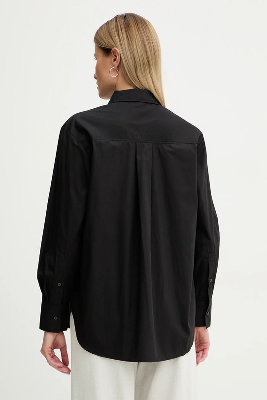 Odzież Tommy Hilfiger koszula bawełniana WW0WW48190 czarny