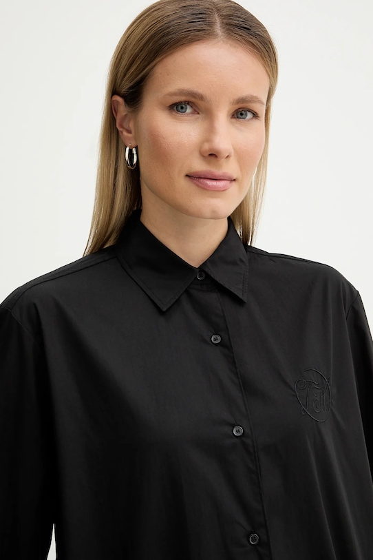 Tommy Hilfiger koszula bawełniana czarny WW0WW48190