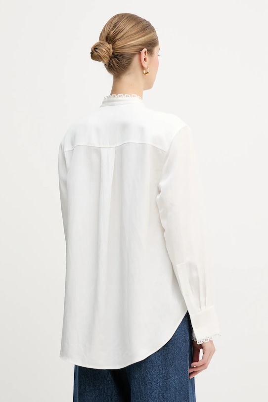 Odzież Tommy Hilfiger koszula z domieszką lnu WW0WW48654 beżowy