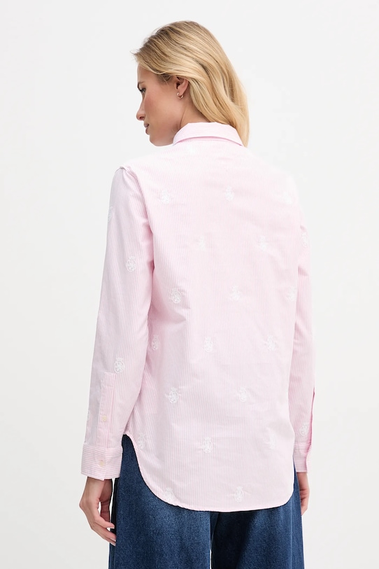 Abbigliamento Tommy Hilfiger camicia in cotone WW0WW49386 rosa