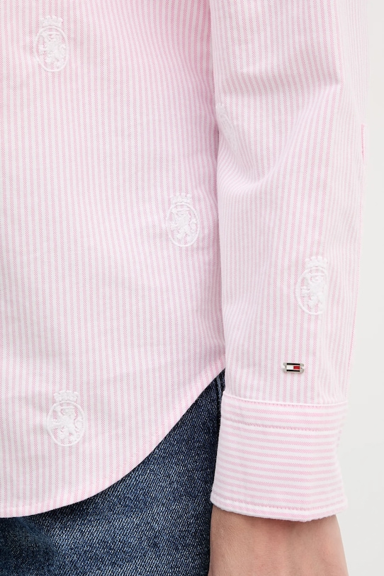 Tommy Hilfiger camicia in cotone WW0WW49386 rosa