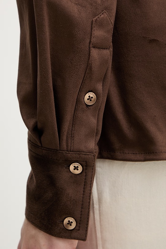 Guess koszula NUNZIA W6RH09.WJ472 brązowy