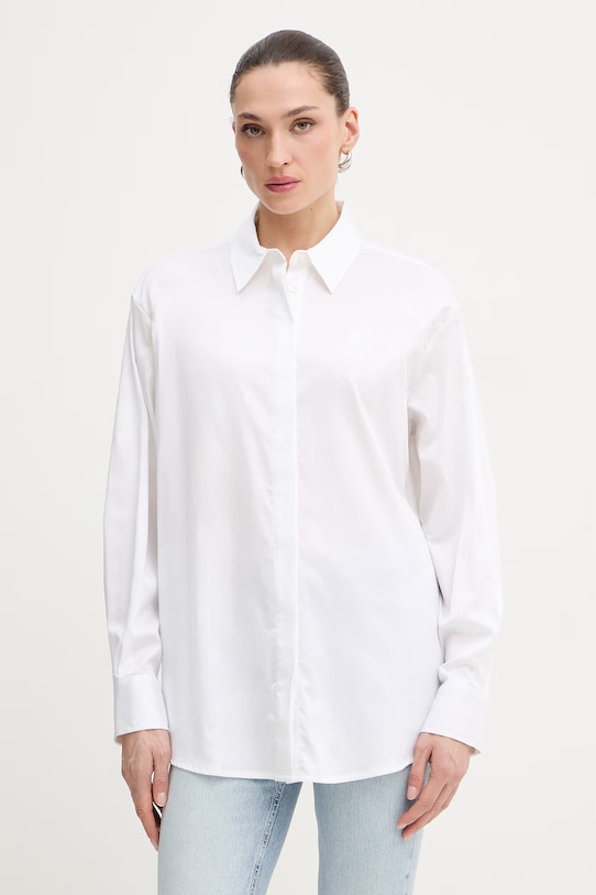 Guess koszula DANILA z elastanem biały W6RH57.WAF10