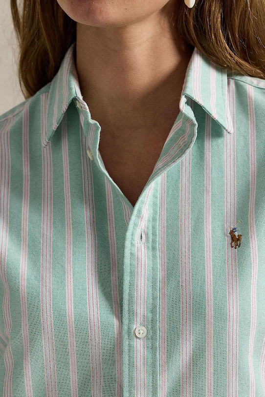 Polo Ralph Lauren koszula bawełniana turkusowy 211970739