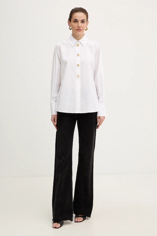 Pamučna košulja Karl Lagerfeld B1W11012 bijela SS26