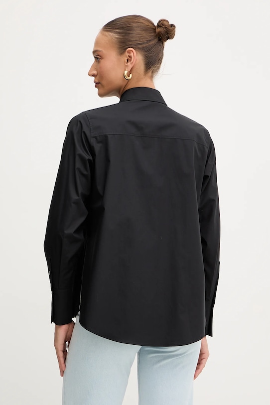 Odzież Karl Lagerfeld koszula bawełniana B1W11012 czarny