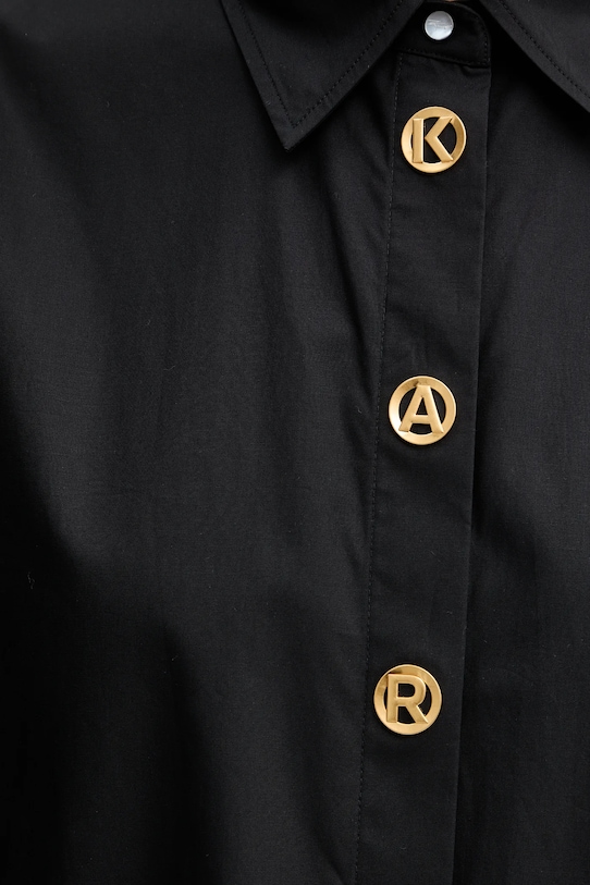 Karl Lagerfeld koszula bawełniana B1W11012 czarny