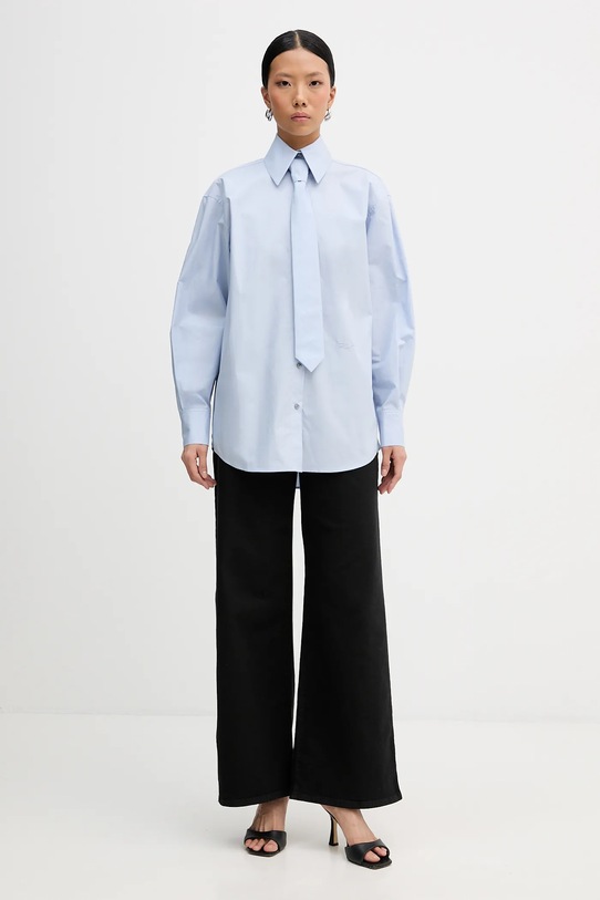 Karl Lagerfeld koszula bawełniana B1W11002 niebieski SS26