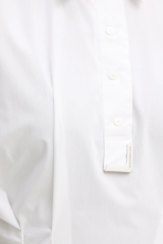 Karl Lagerfeld bluzka bawełniana B1W11006 biały