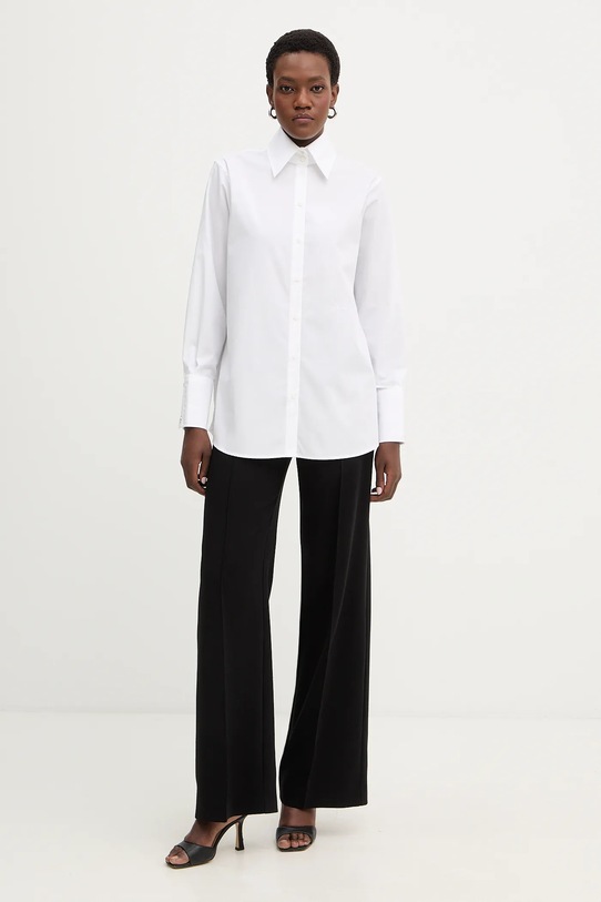 Karl Lagerfeld koszula bawełniana B1W11010 biały SS26