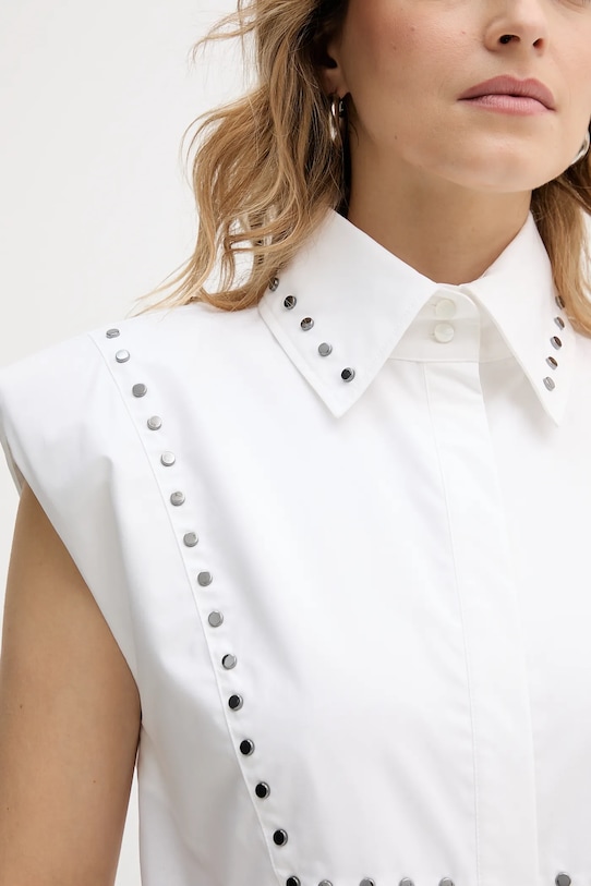 Bavlněná košile Karl Lagerfeld B1W11017 bílá