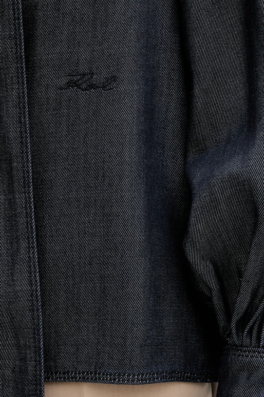 Karl Lagerfeld bluza jeansowa FLUID DENIM B1W11025 granatowy