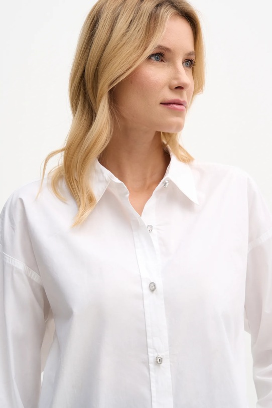 Dkny koszula bawełniana biały DJ6W2171