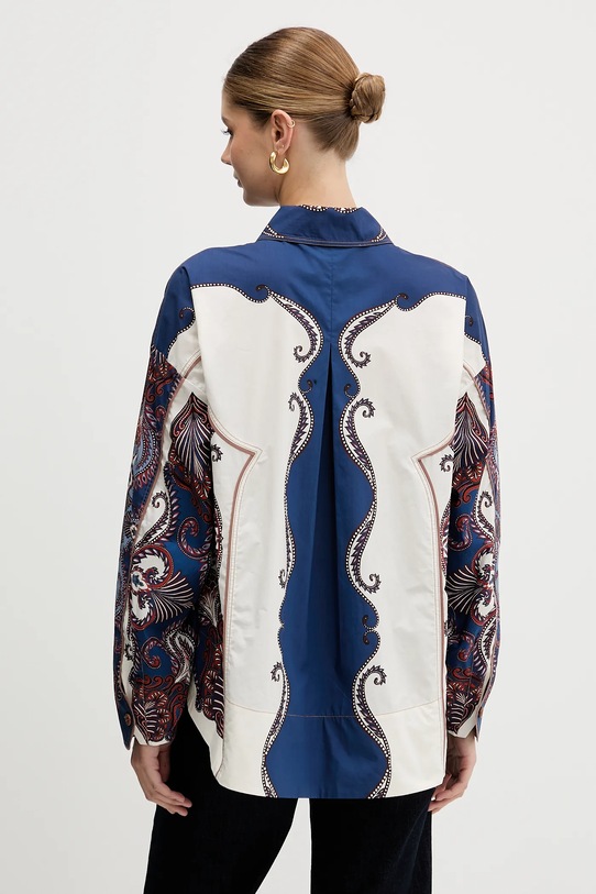 Odzież Farm Rio koszula bawełniana 344003 niebieski