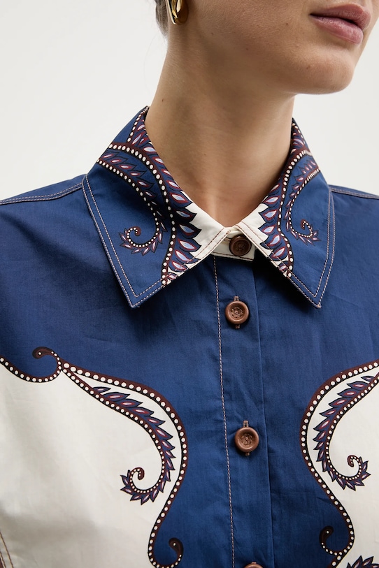 Bavlněná košile Farm Rio 344003 modrá