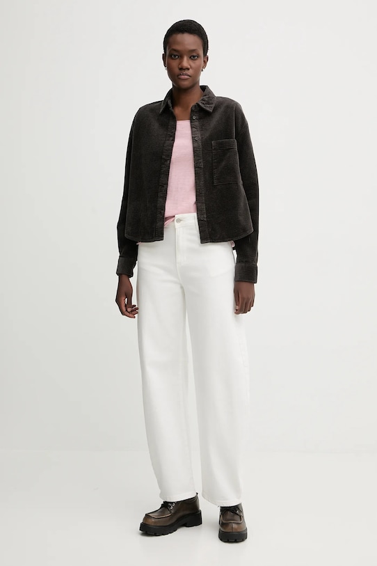 Marc O'Polo koszula sztruksowa 5000007448 brązowy SS26