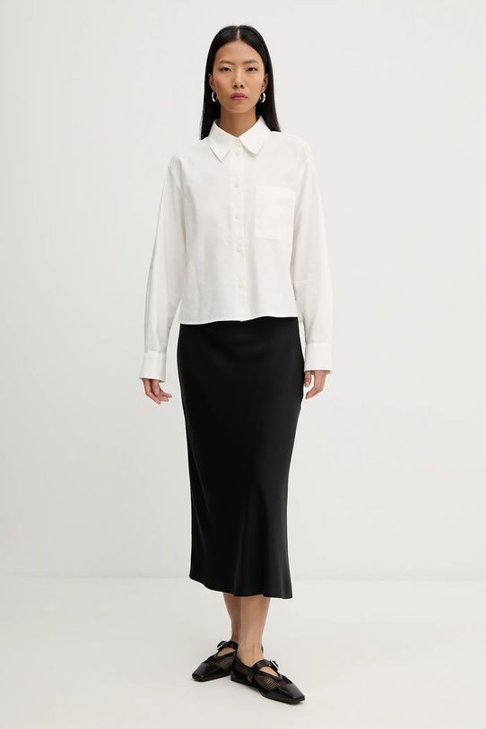 Marc O'Polo koszula bawełniana 5000007466 beżowy SS26