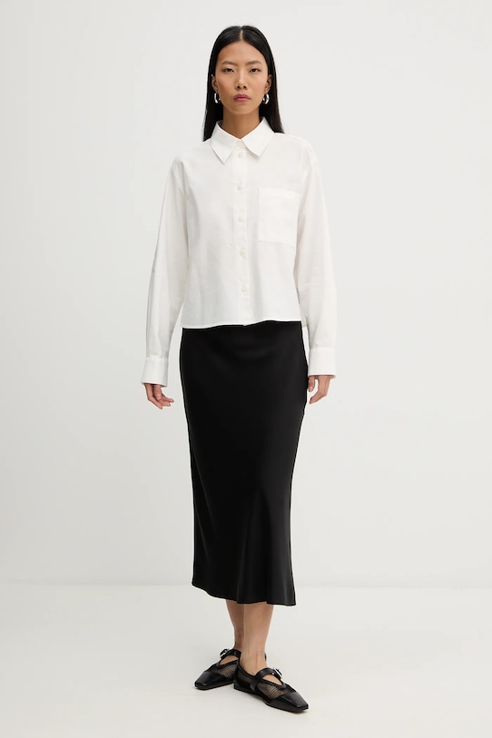 Marc O'Polo koszula bawełniana 5000007466 beżowy SS26