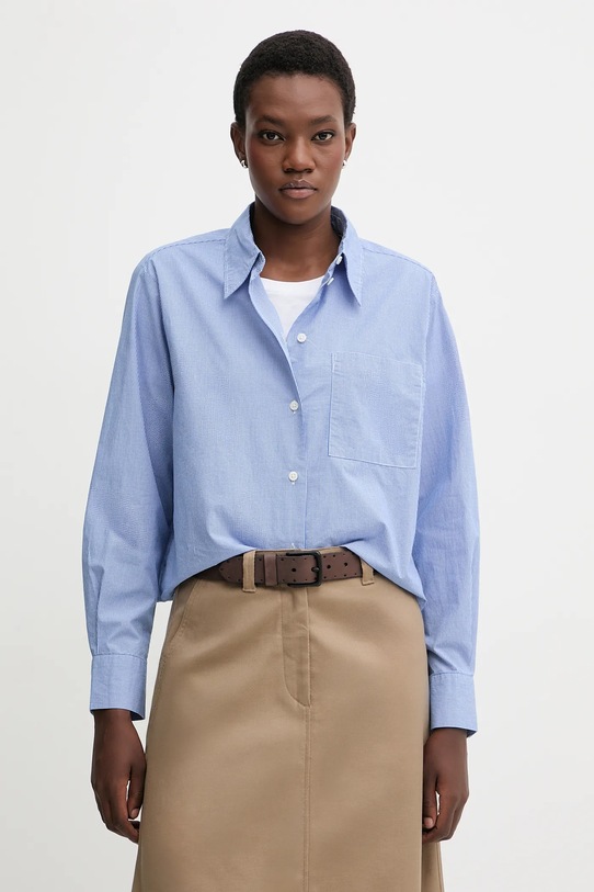 Marc O'Polo koszula bawełniana bawełna granatowy 5000007467