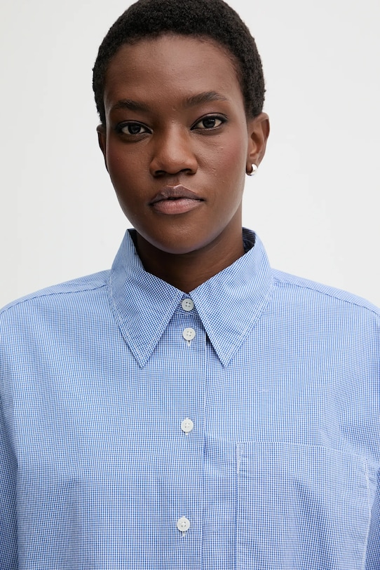 Marc O'Polo koszula bawełniana granatowy 5000007467