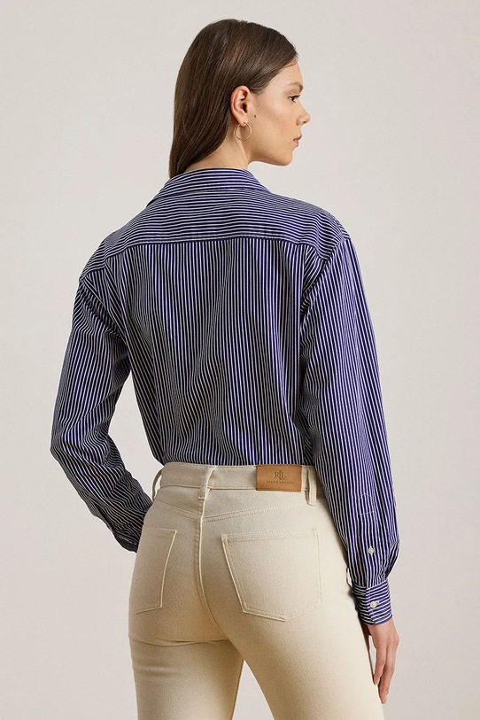 Lauren Ralph Lauren koszula bawełniana 200P03513 niebieski SS26