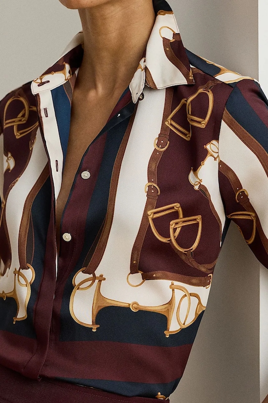 Lauren Ralph Lauren koszula brązowy 200P03556