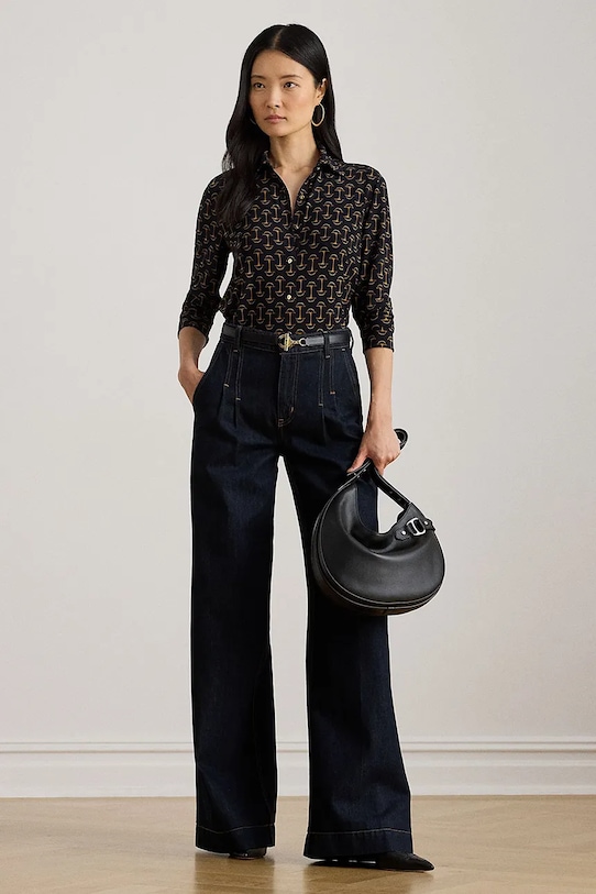 Odzież Lauren Ralph Lauren koszula 200P03717 granatowy