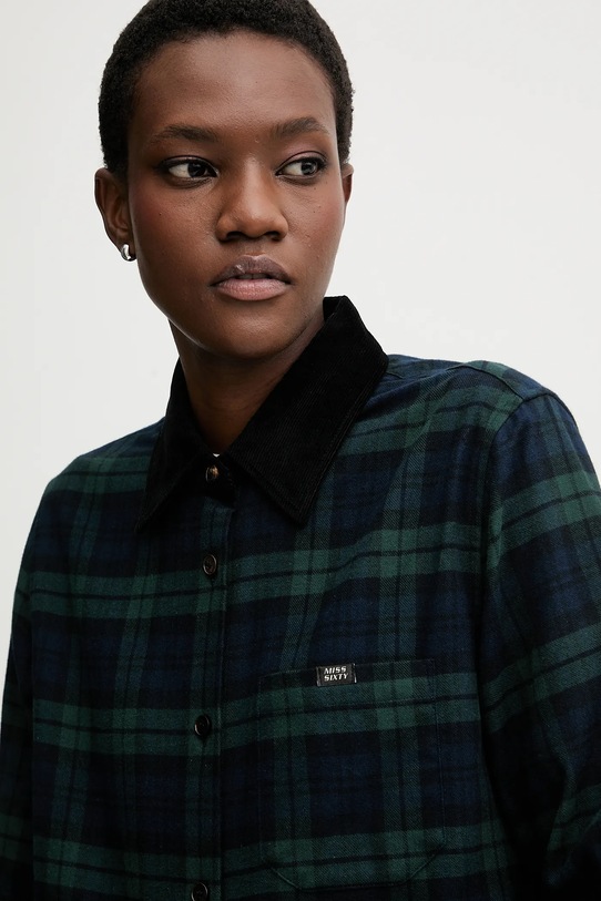 Miss Sixty koszula bawełniana granatowy 6S4XJ08700