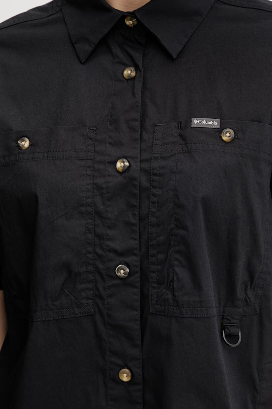 Columbia košeľa dámska s bavlnou Brea Falls 2118961 čierna
