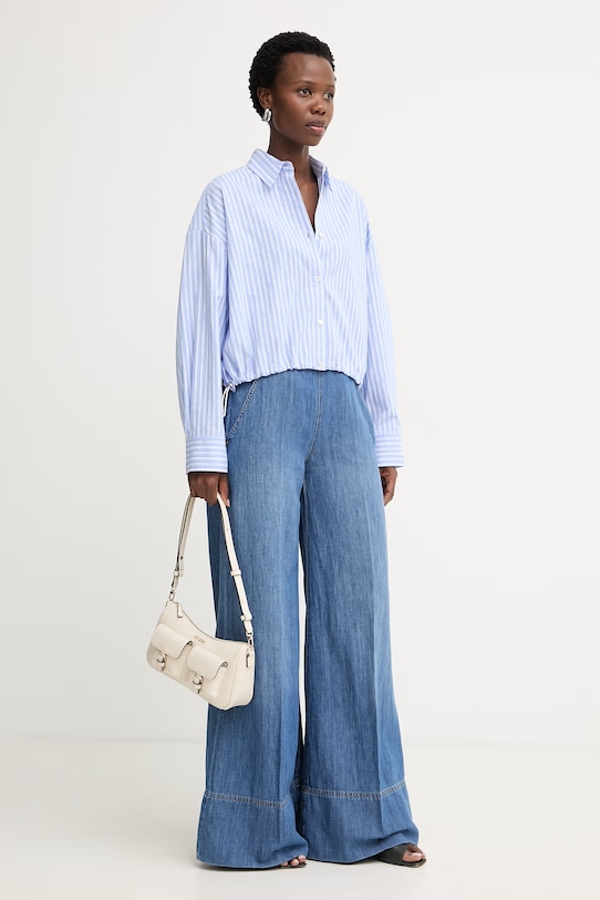 Pinko košeľa dámska bavlnená 106249.A36J modrá SS26