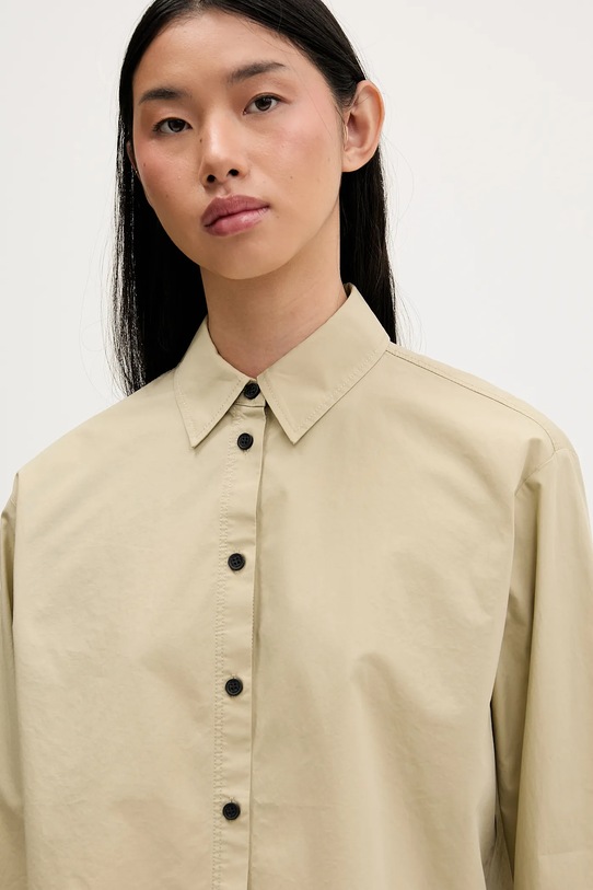 Odzież Karl Lagerfeld Jeans koszula bawełniana B1W11027 beżowy