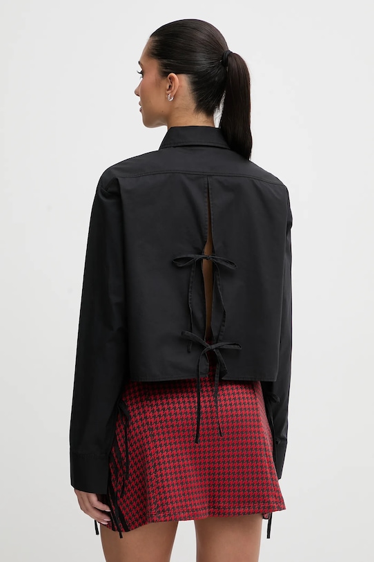 Odzież Karl Lagerfeld Jeans koszula bawełniana B1W11027 czarny