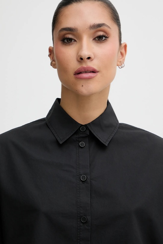 Karl Lagerfeld Jeans koszula bawełniana czarny B1W11027