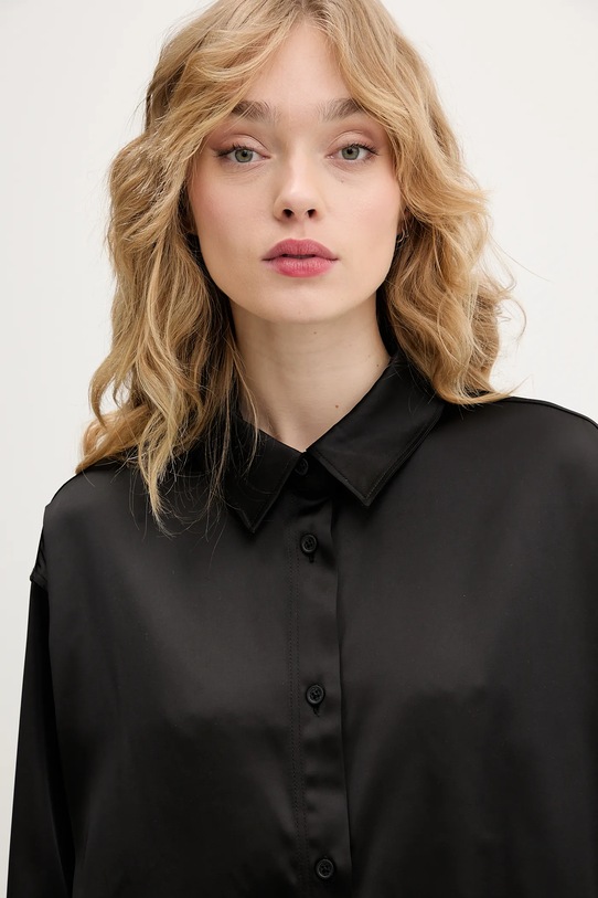 Πουκάμισο Karl Lagerfeld Jeans μαύρο B1W11038