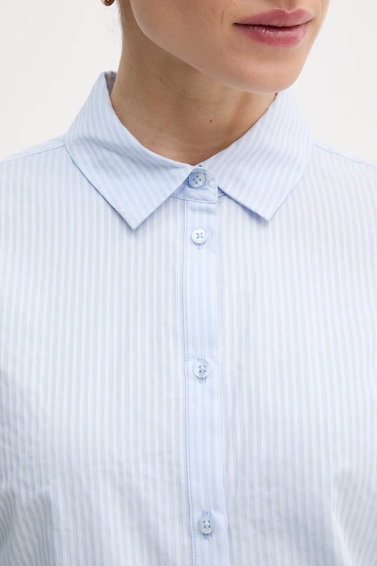 Хлопковая рубашка Pedro del Hierro 6633451 голубой