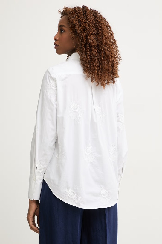 Odzież Pedro del Hierro koszula damska bawełniana 6633467 biały