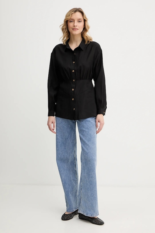 Never Fully Dressed koszula Zoe NFDTO2098 czarny SS26