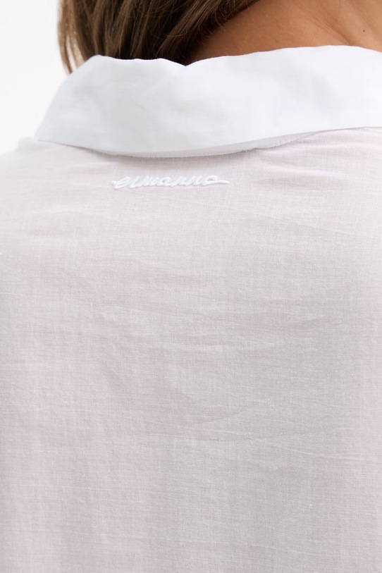 Ermanno Firenze bluzka bawełniana D48EK022EN0 biały