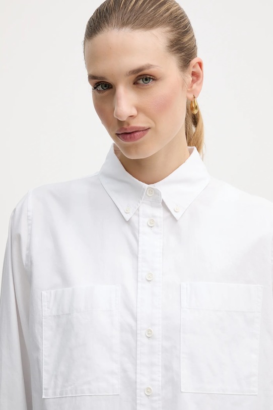 Barbour koszula bawełniana Wren biały LSH1723