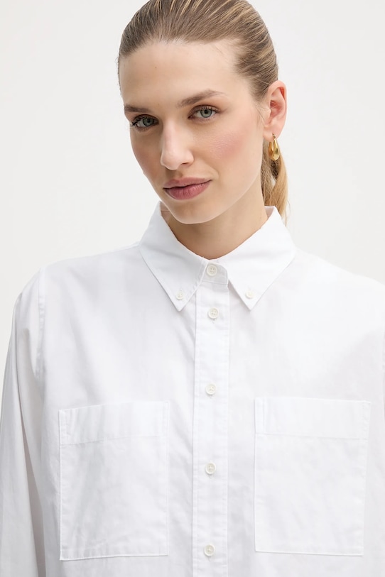 Barbour koszula bawełniana Wren biały LSH1723