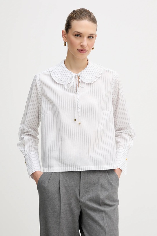 Barbour bluzka bawełniana Avery wzorzyste biały LSH1724