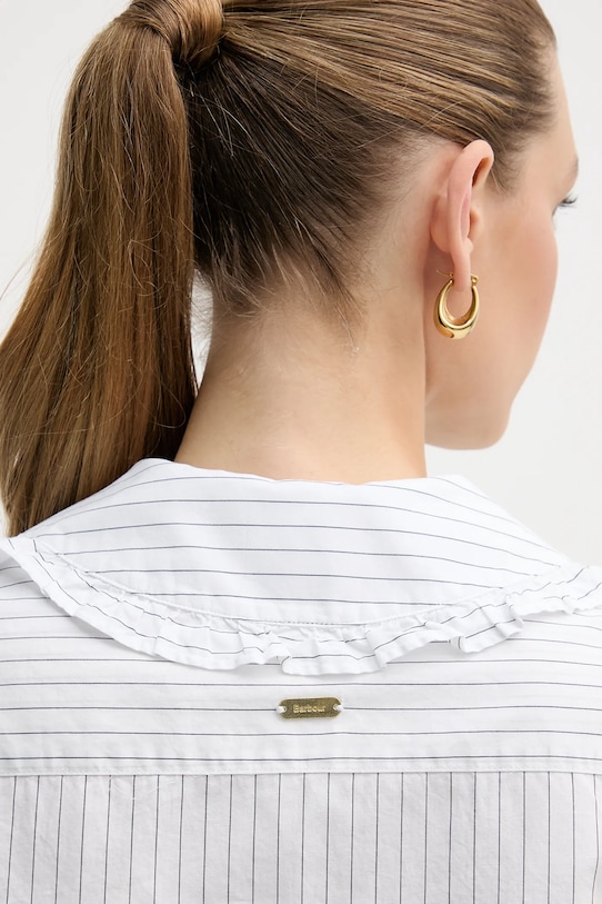 Barbour bluzka bawełniana Avery biały LSH1724