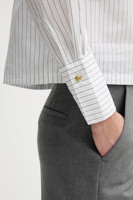 Barbour bluzka bawełniana Avery LSH1724 biały