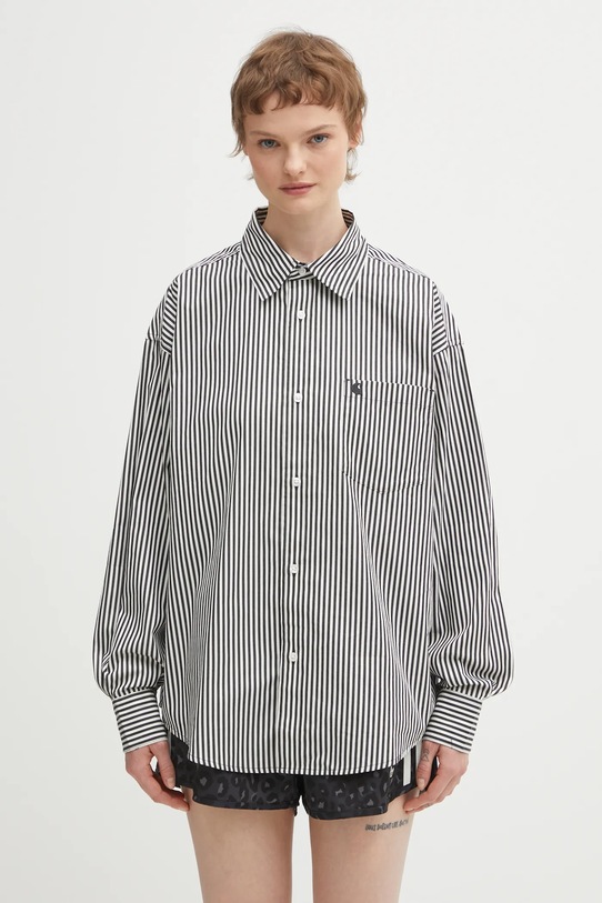 Carhartt WIP koszula bawełniana W‘ LS Daldry Shirt casual czarny I035955.3J7XX