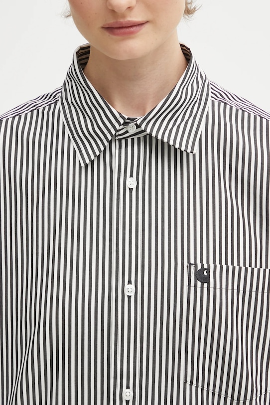 Carhartt WIP koszula bawełniana W‘ LS Daldry Shirt czarny I035955.3J7XX